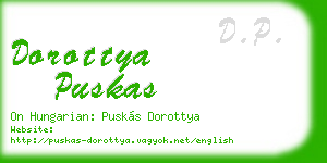 dorottya puskas business card
